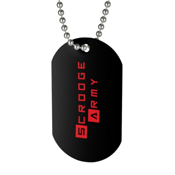 Scrooge Army Dog Tag Necklace