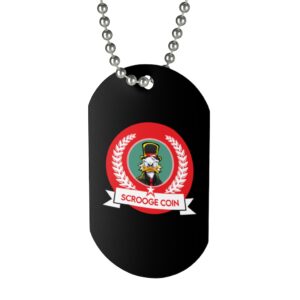 ScroogeCoin Logo Dog Tag Necklace