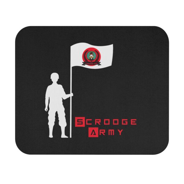 Scrooge Army Flag Black Mouse Pad